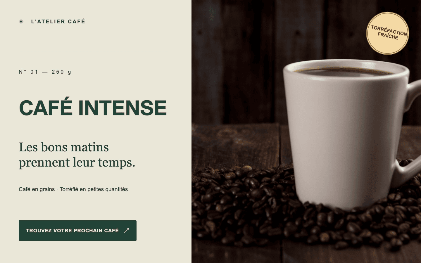 Visuels de produits: Après — CAFÉ INTENSE