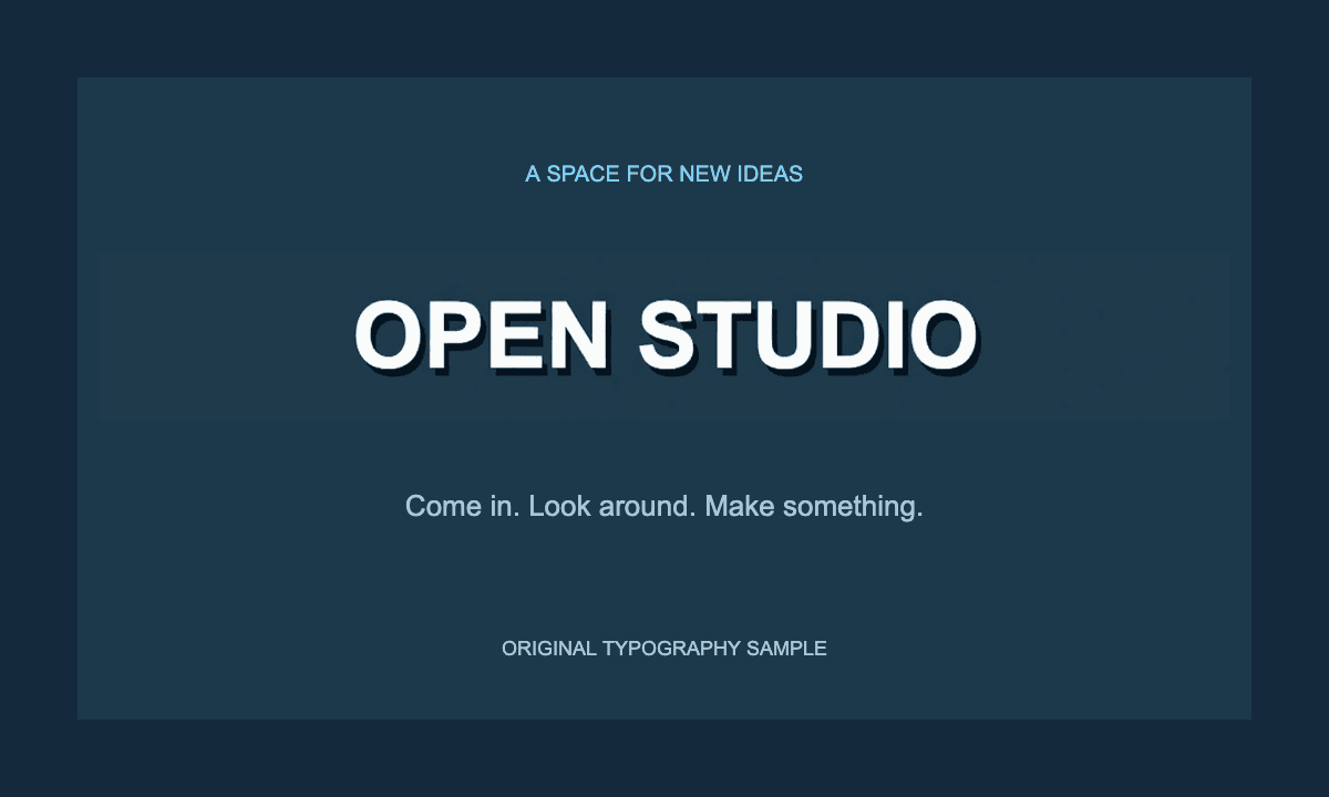 After AI text replacement: OPEN STUDIO