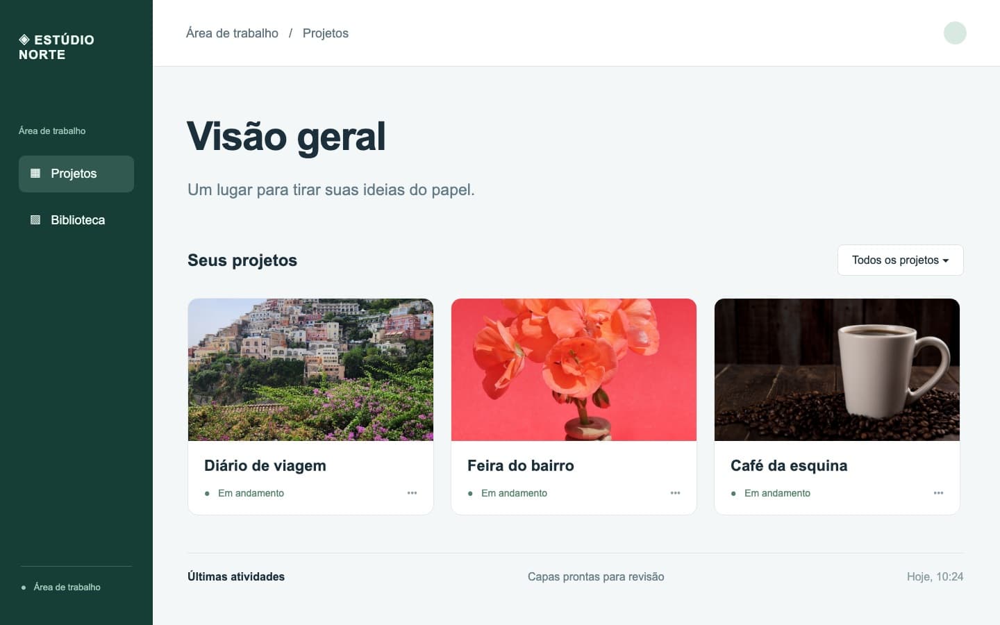 Prints de sistemas: Antes — Visão geral